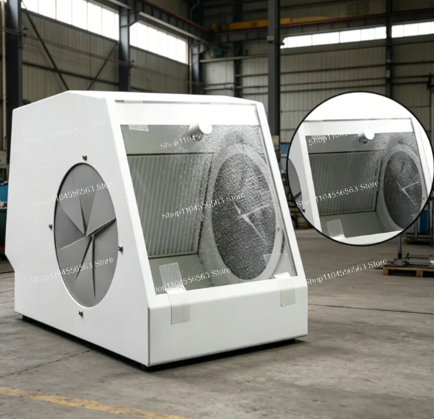 Sandblaster Dust Collector Lapping Protector Sandblasting Dust-proof Case with LED Light Grinding Polishing Box