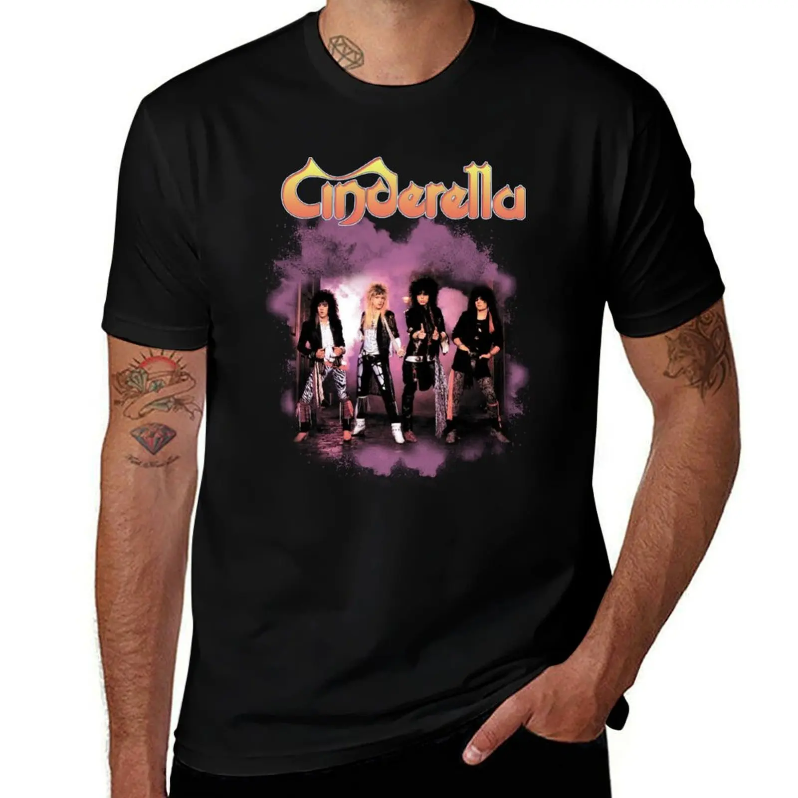 CINDERELLA BAND T-Shirt shirts graphic tees plus size clothes vintage anime shirt mens graphic t-shirts pack