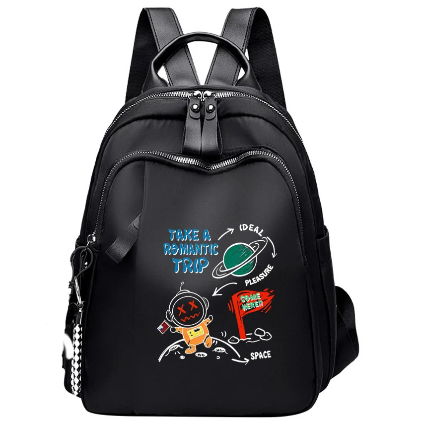 

Женский многофункциональный рюкзак с принтом астронавта, модный женский рюкзак из оксфордской ткани, милый дорожный рюкзак, сумка через плечо для женщин