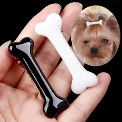 New Dog Hairpin Puppy Kitten Bone Hair Clips Cute Duckbill Clip Pet Hair Accessories Pet Hair Grooming Dog Accessories