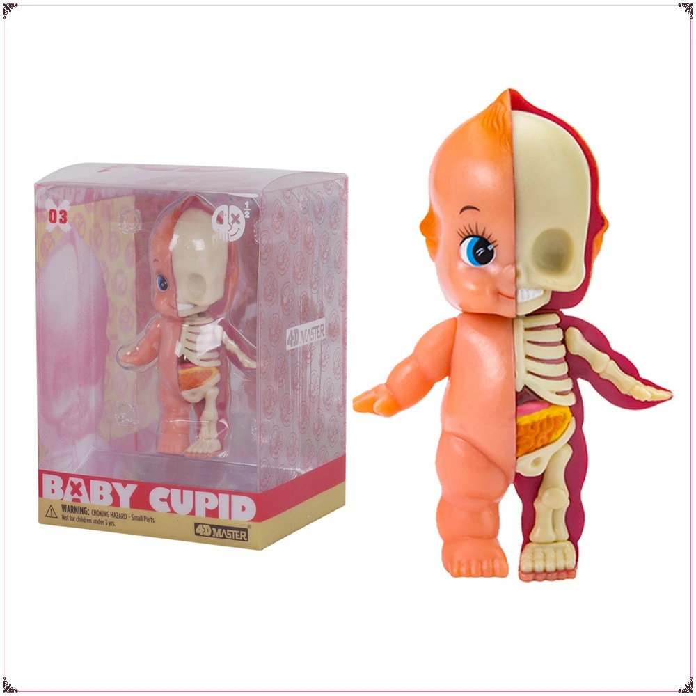 

4D Master Half Anatomy Baby Cupid-clown Funny Skeleton Cartoon Figurine Model Toy Halloween Decoration Ornaments Children's Gift