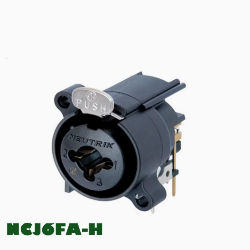 

10pcs NCJ6FA-H Female XLR and 6.35 dual-purpose combination socket horizontal installation panel