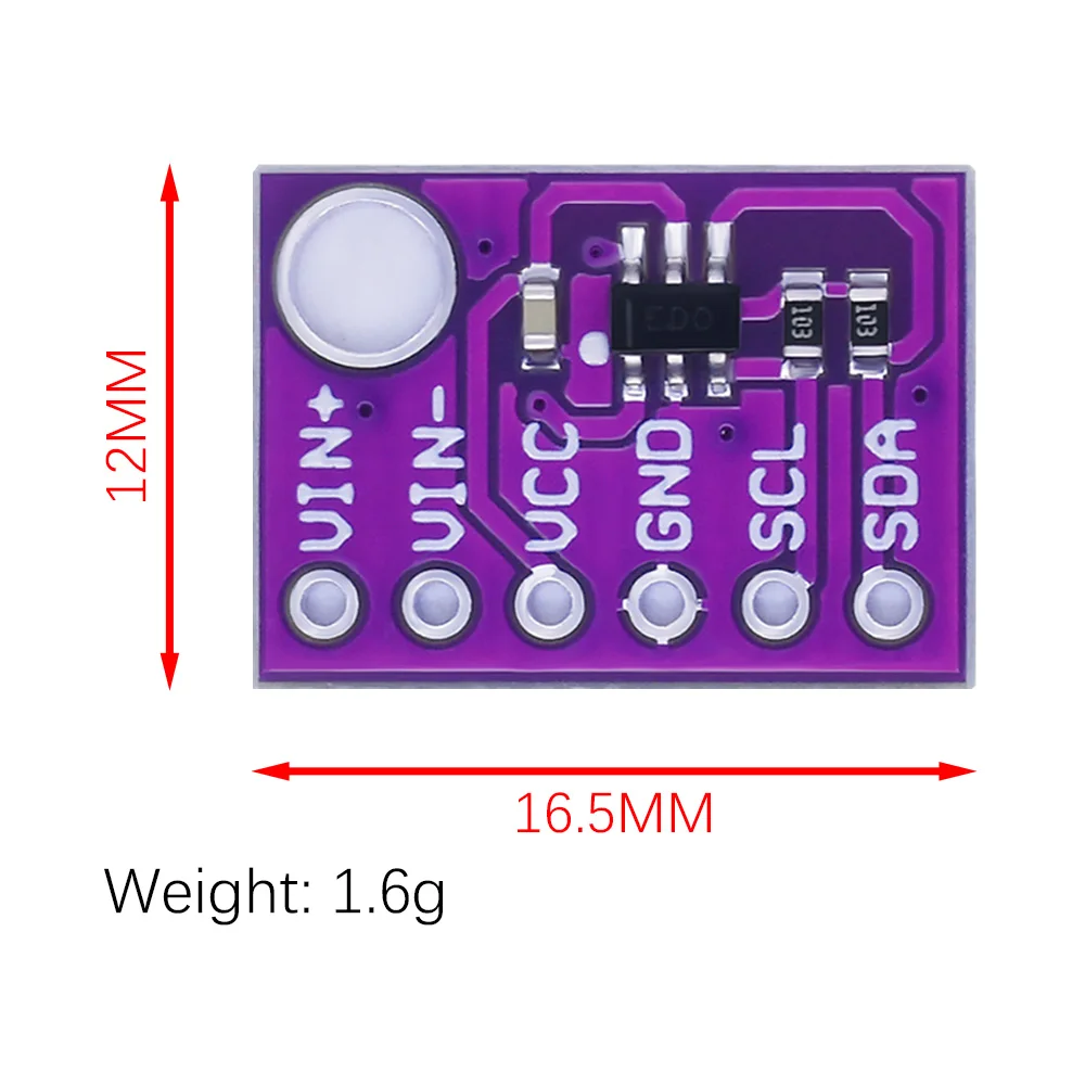 ADS1110 16-Bit Analog/Digital AD Convertor Thermocouple Temperature Detection 1110 2.7-5.5V 240uA