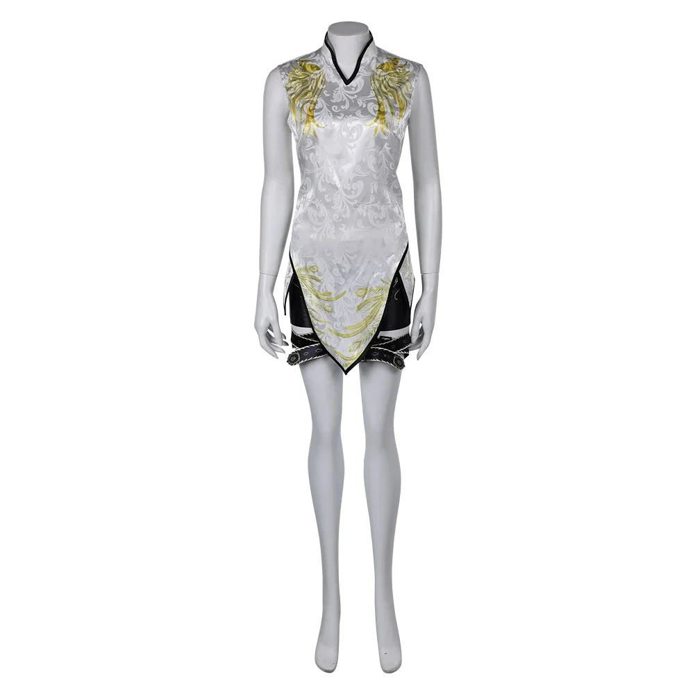 كوسبلاي تيكين 8 لينغ شياويو لعبة كوسبلاي فانتازيا زي تمويه للنساء البالغات ملابس علوية قصيرة ملابس حفلة كرنفال الهالوين