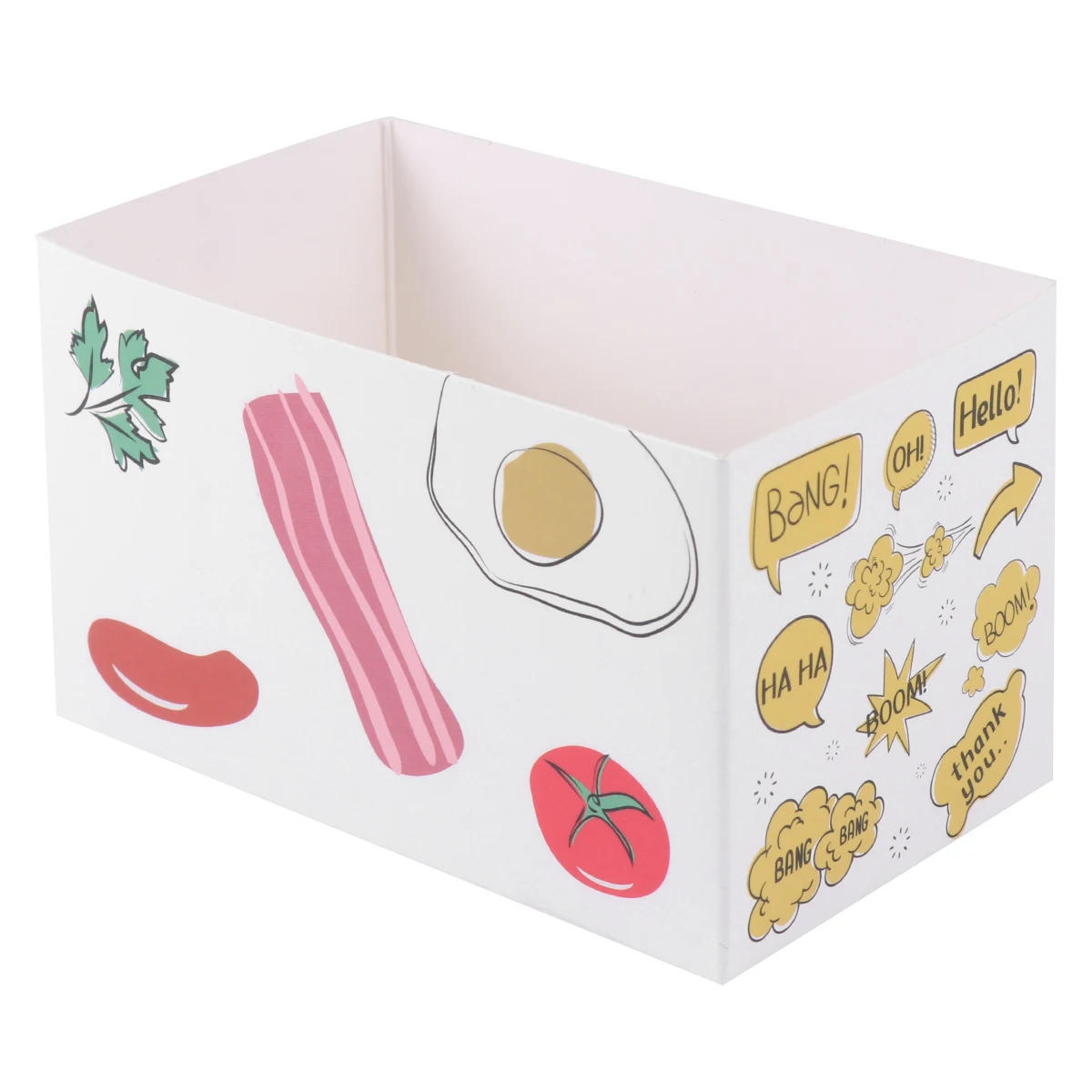 

20pcs Breakfast Boxes Sandwich Containers Cake Box Food Grade Paper Safe Use Standard Size Various Occasions Packaging Boxes