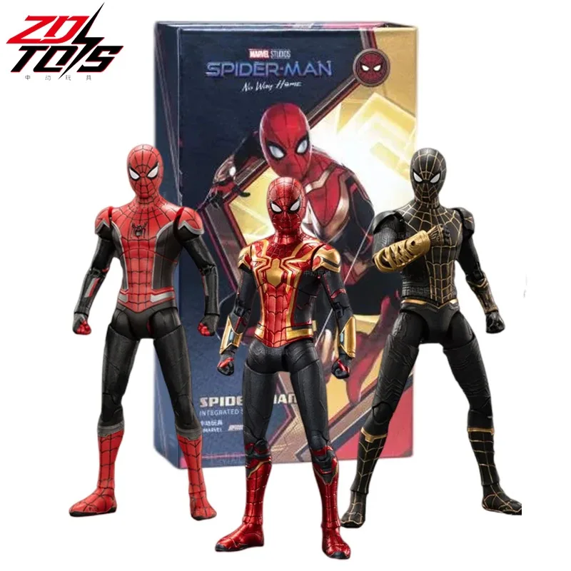 

ZD Marvel 7Inch No Way Home Spiderman Collectible Action Figure Exquisite Painting Movable Iron Spiderman Toy (1/10 Scale)