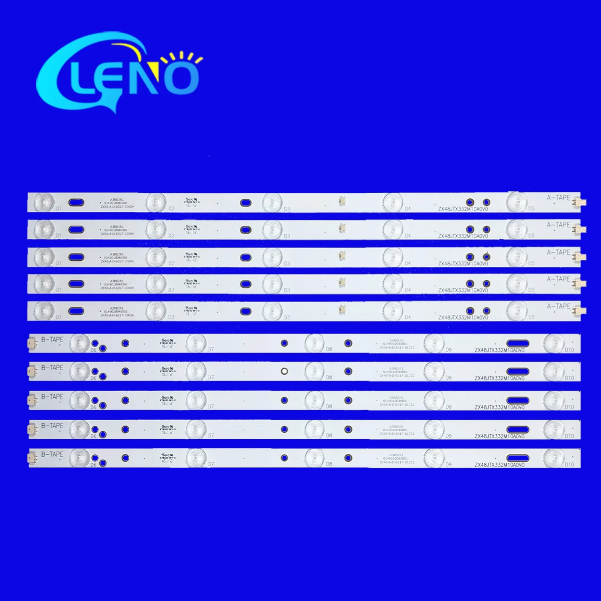 

LED Backlight strip 10 amp For Avera 48'' TV CRH-K48N063535T0510L632-Rev1.8LTK B 48AER20 ZX48JTX332M10A0V0