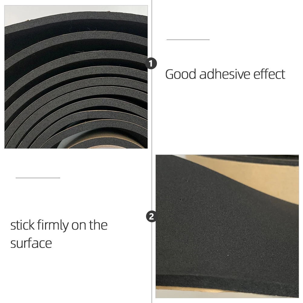 2 لفات من شريط إسفنجي مضاد للاهتزاز لعزل نافذة الباب وعازل للصوت وتجريد الطقس #1