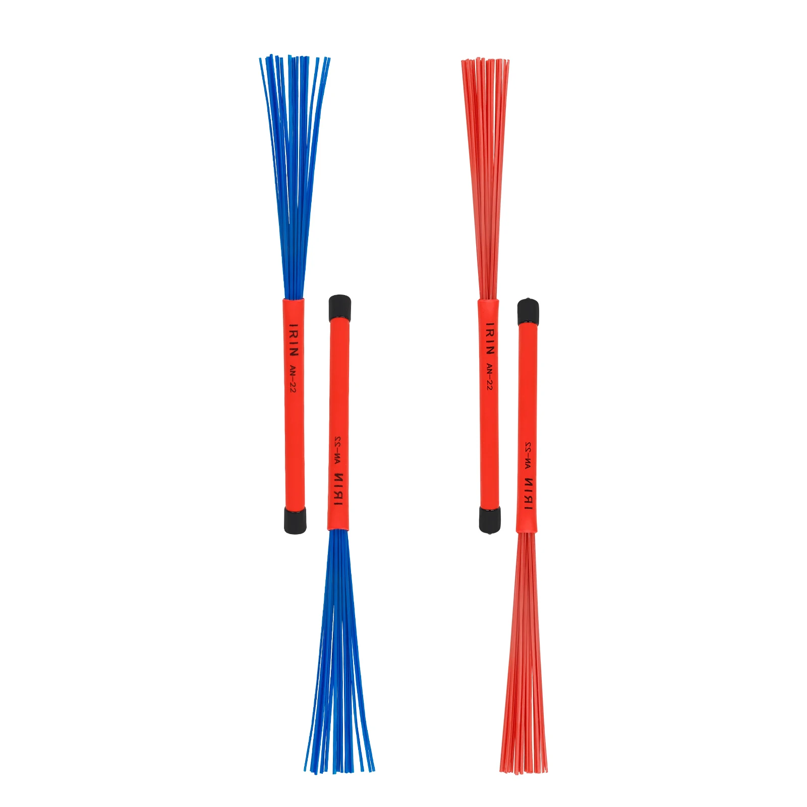 

IRIN AN-22 1 Pair Nylon Drum Brushes Box Drum ABS Handle Bands Musical Playing Drumsticks For Beginners Percussion Parts