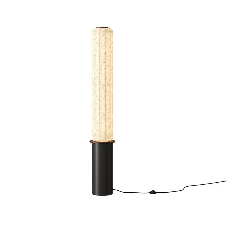 

Fabric floor lamp, medieval style homestay bedroom floor lamp, simple retro floor lamp