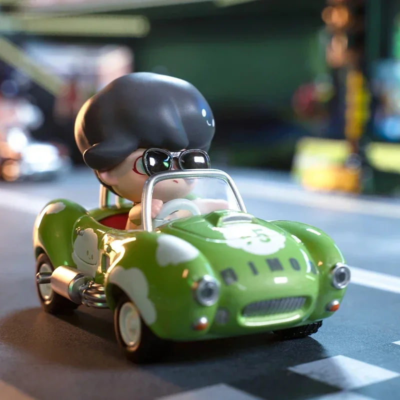 POP MART POPCAR Super Track Series กล่องสุ่มของเล่น ตุ๊กตาอนิเมะน่ารัก แอ็คชั่นฟิกเกอร์ กล่องปริศนาเซอร์ไพรส์ ของขวัญสำหรับเด็กผู้หญิง