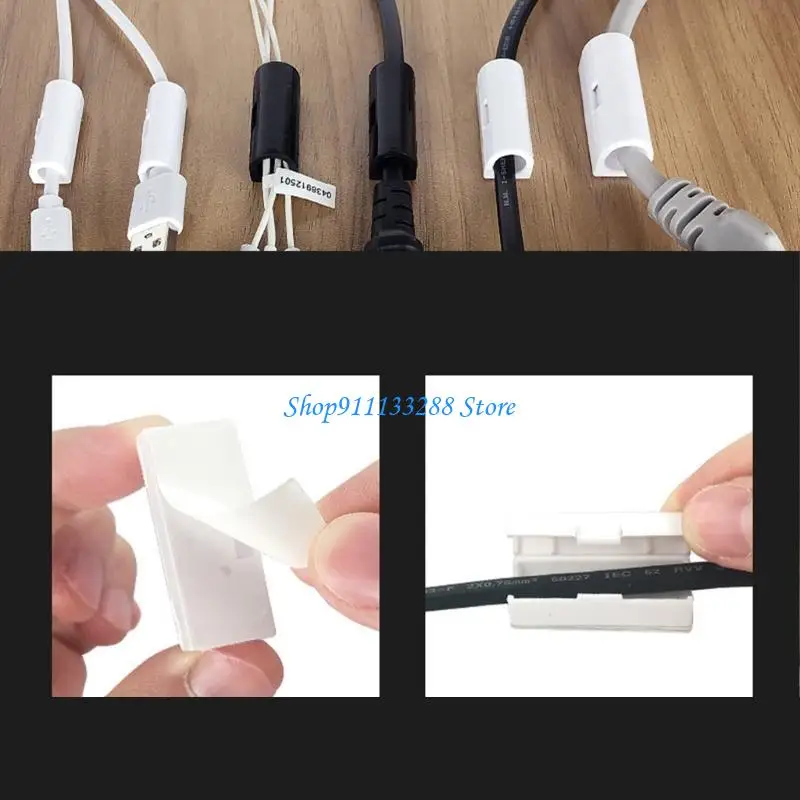 G88D 20PCS/16PCS GLAMPS ORGANIZADORES CABOS AUTO SUPLO