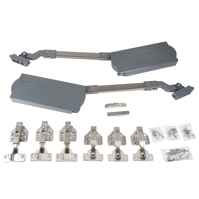 Asta di supporto per porta pieghevole per armadio, porta pieghevole per armadio a muro, arresto libero, buffer idraulico, hardware di supporto per gas regolabile