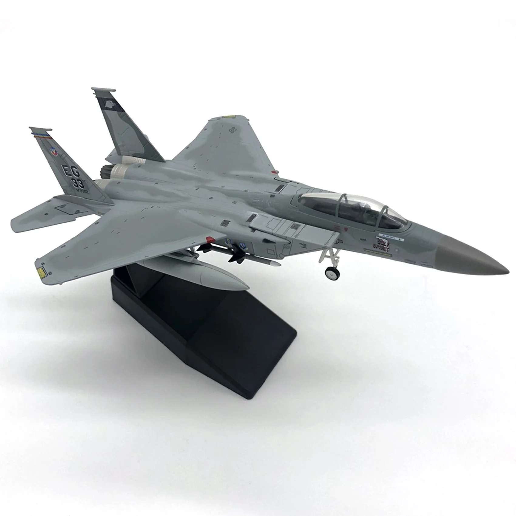 Aviones fundidos a presión a escala 1/100, modelo de avión F15 Eagle American Navy para colección, regalo, decoración del hogar y la sala de estar