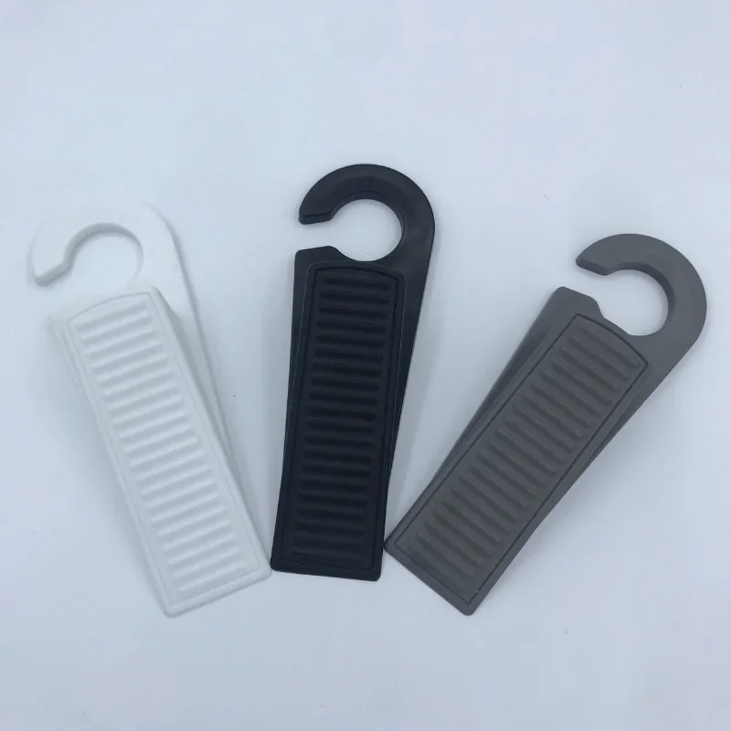 Door Bottom Windproof Block Wedge Safety Silicone Door Stopper  Stopper Home Office Rear Retainer Anti-collision Pad