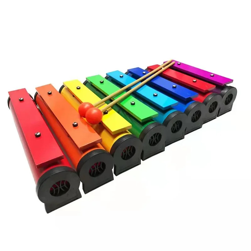 Eight Tones Plate Piano Aluminum Material Orff Music Tap Piano Children Early Music Enlightenment Xylophone Kid Birthday Gifts