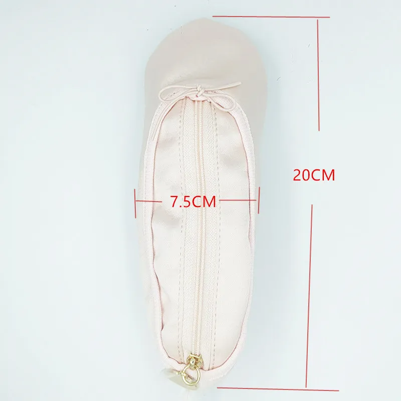 USHINE  Ballerina Satin Ballet Pointe Shoe Pencil Case Purse Keyring For Dance Lovers