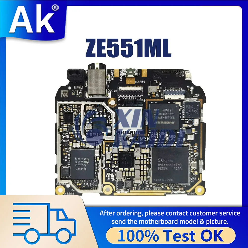 

ZenFone Motherboard for ASUS ZE551ML Mainboard 2G RAM Z3560 CPU Logic Board Circuits Accessory Bundles