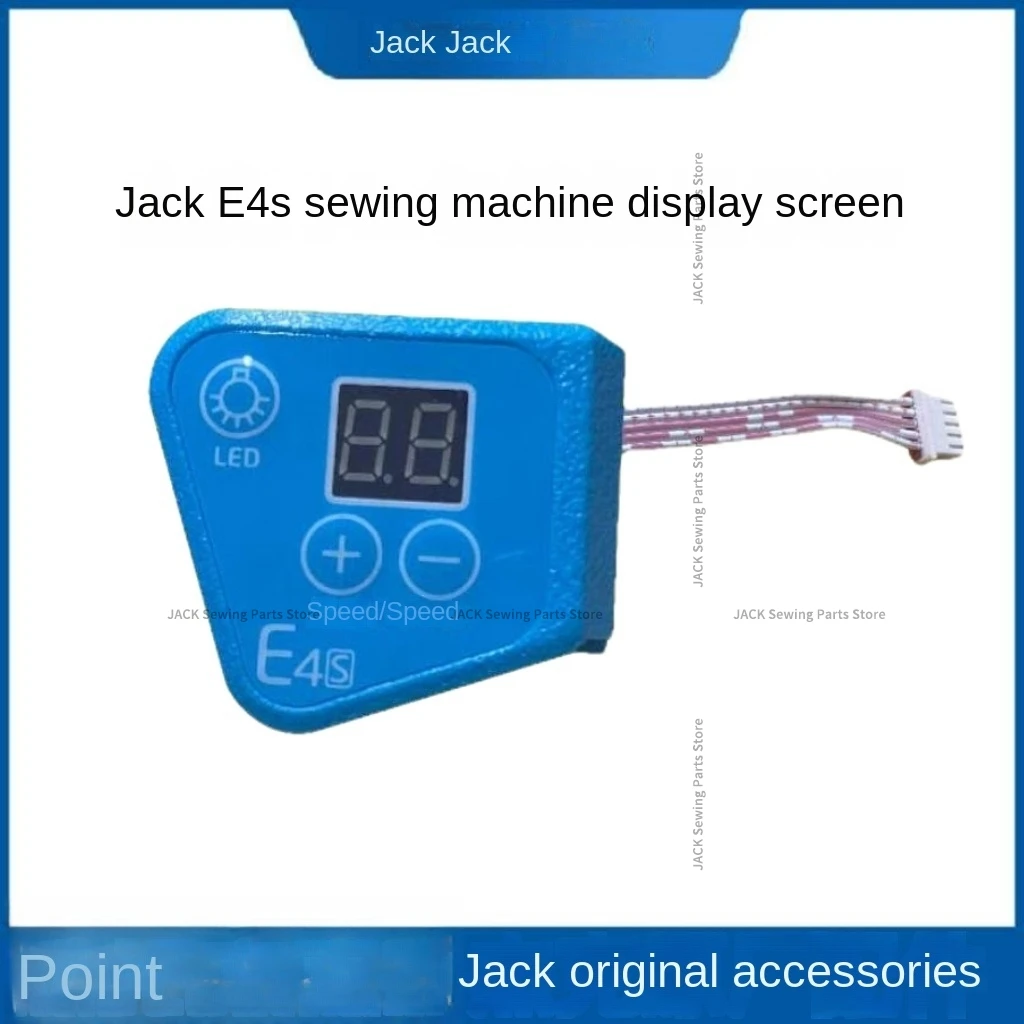 1PCS Original Operation Panel Board Display Screen with Strip Line Plug for Jack E4 E4s Computer Direct Drive Overlock Sewing