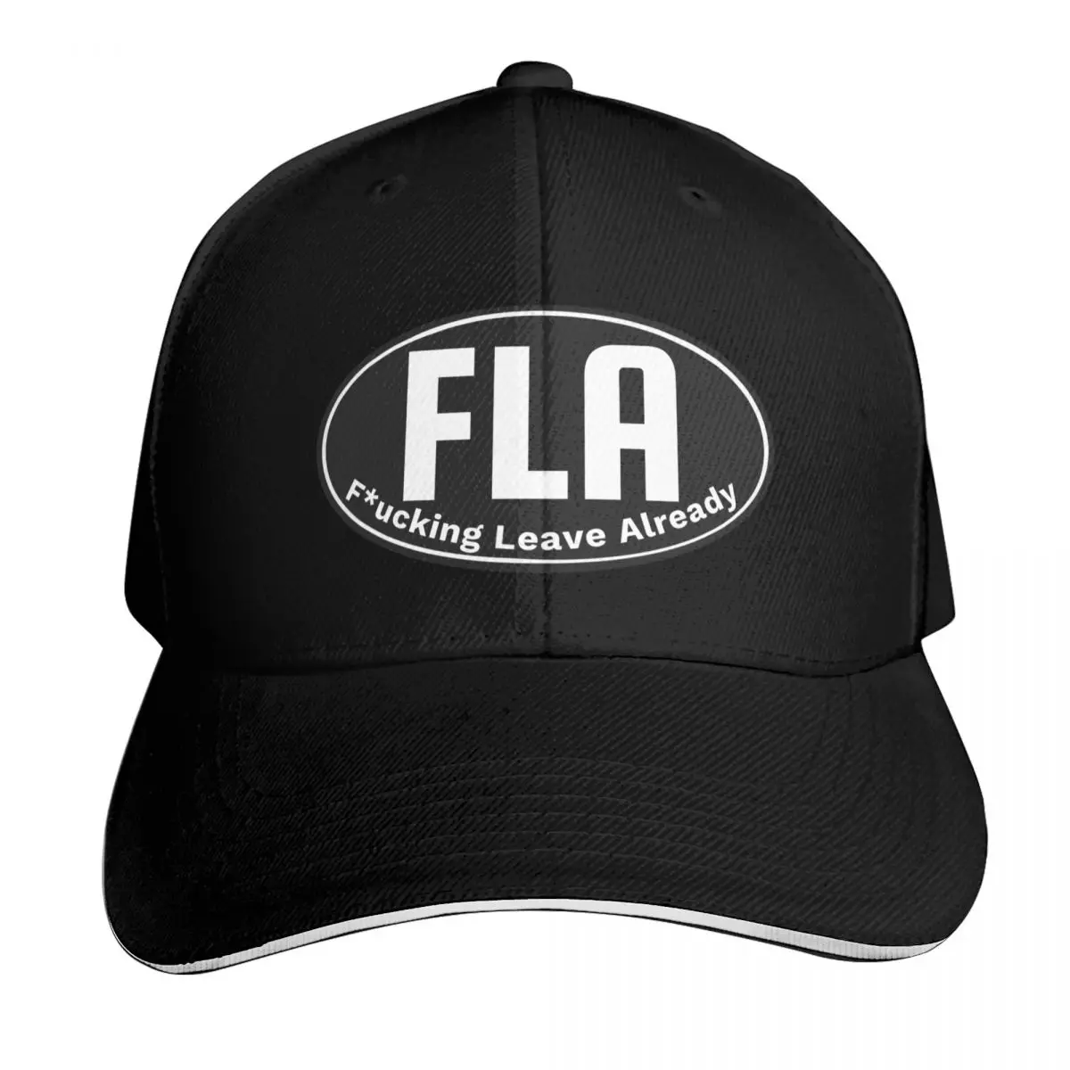 Boné de beisebol engraçado Florida FLA (preto) para festa à fantasia, novo, chapéu de golfe masculino, marca de luxo, para meninos, crianças e mulheres