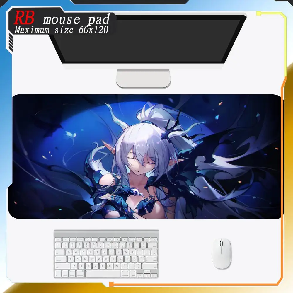 Large Computer Mouse Pad Honkai Impact 3 Pc Gamer Cabinet Desk Mat Elysia Gaming Accessories Keyboard Non-slip Mats Mousepad Xxl