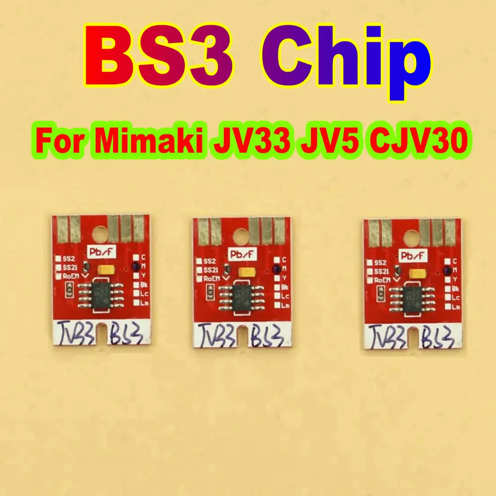 

BS3 Printer Ink Chip BS 3 Permanent Chip Permanent Ink Chip Ic For For Mimaki JV33 JV5 CJV30 2000ML Replacement Printer Chips