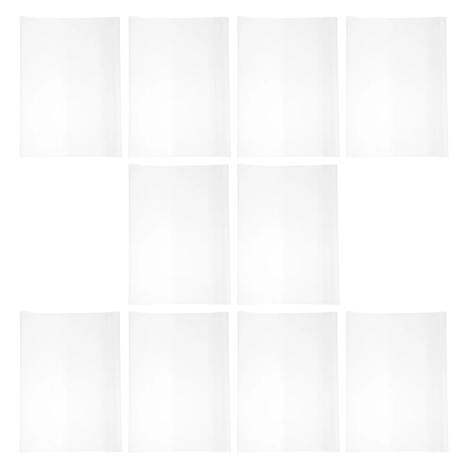 10개 투명 하드커버 교과서 잡지 플라스틱 보호 슬리브 방수 방진 학교 도서관용 커버