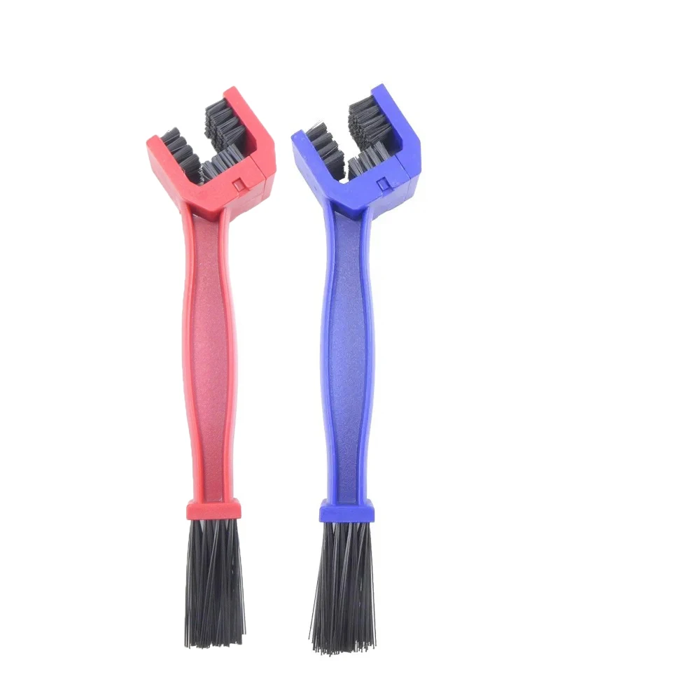 2PCS Bike Cleaning Brush Bicycle Motorcycle Gear Chain Cleaner Bicycle Maintenance Scrubber Tool For Cycling Road Bicycles