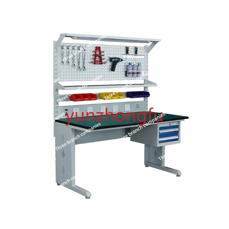 

Anti-Static Experiment Operating Table with Light Fitter Workbench Workshop Heavy Group Assembly Maintenance Inspection