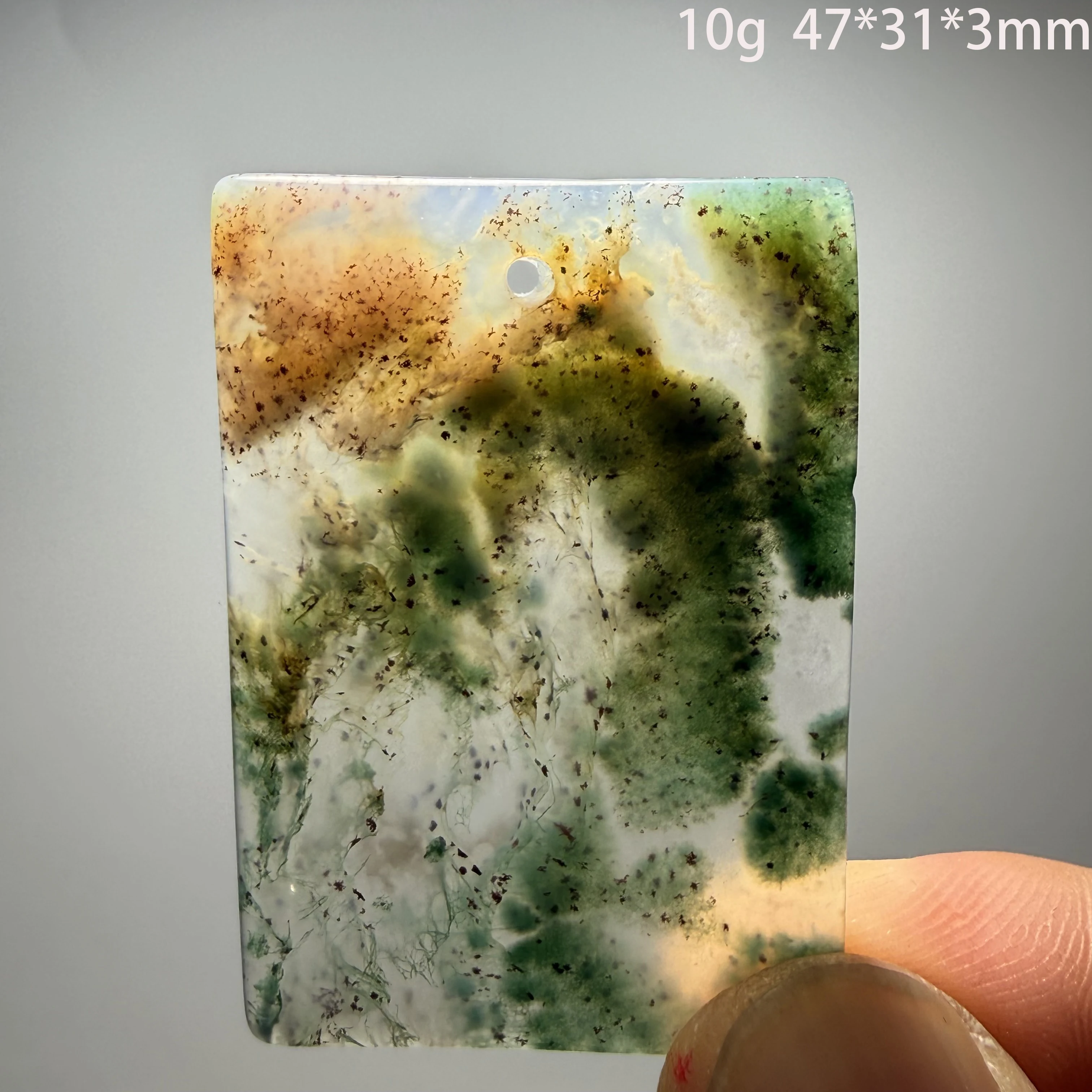 Natural Crystal, Moss Agate, Reiki Energy Healing, for Teaching, Collection, Home Decoration and Gifting.A1-2-17
