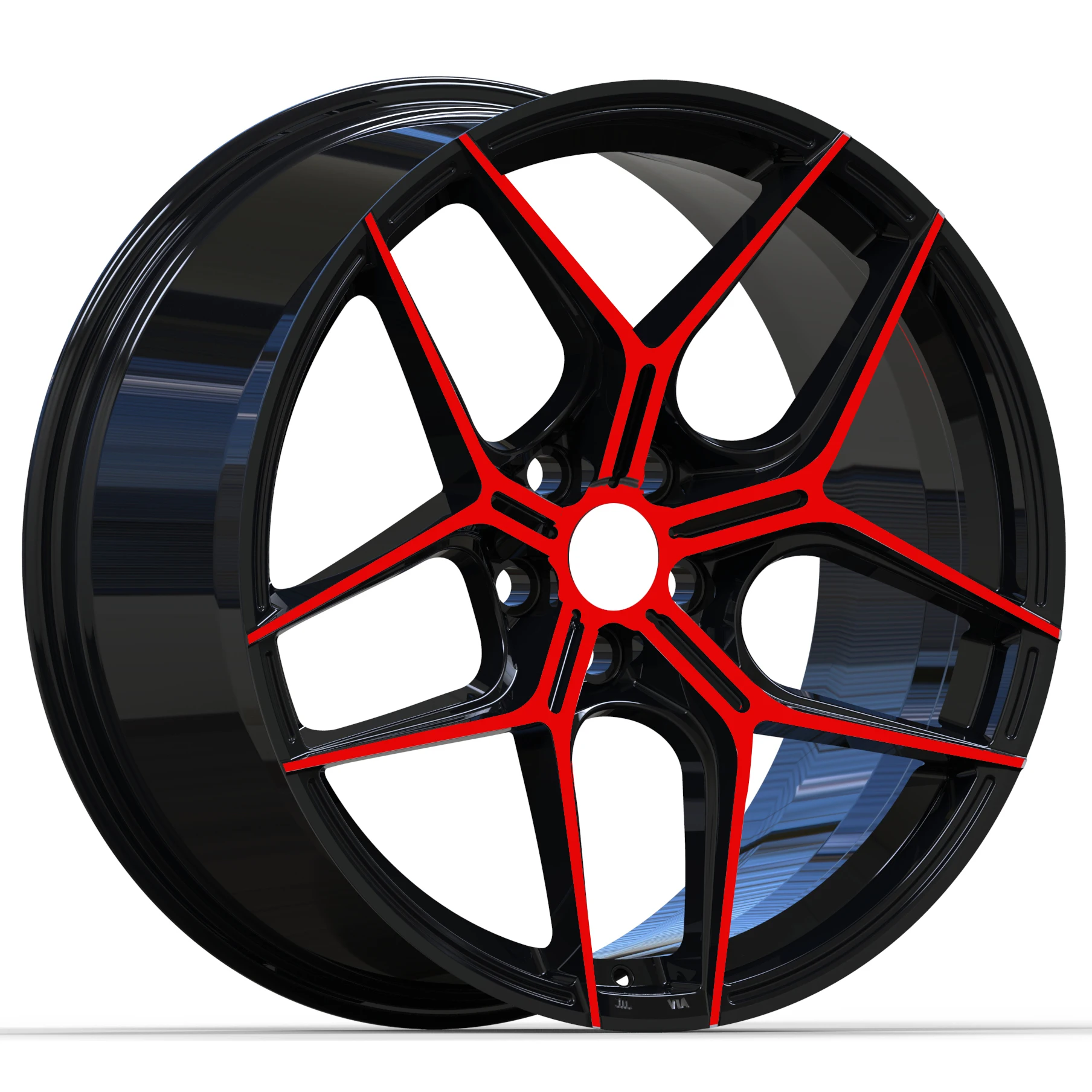 

Red Machine Face Passenger Car Wheels Tesla Model 3 Single-piece Forging Customized Wheels Alloy 18-22 High Quality Wheels