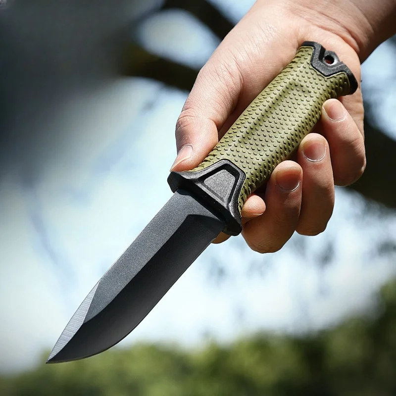 Stainless Steel Outdoor Survival Knife Fixed Blade Knife Military Training High Quality Camping Tactical Pocket EDC Tool Knives