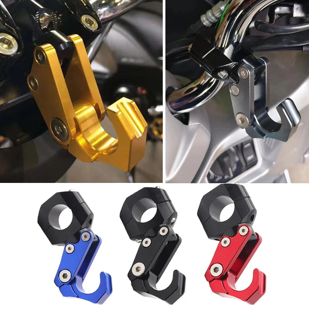 

Motorbike UHR150 Modified Leading Handlebar Hook, Aluminum Alloy Folding Helmet kettle Hook 22mm Handlebar Universal Dirt Bike