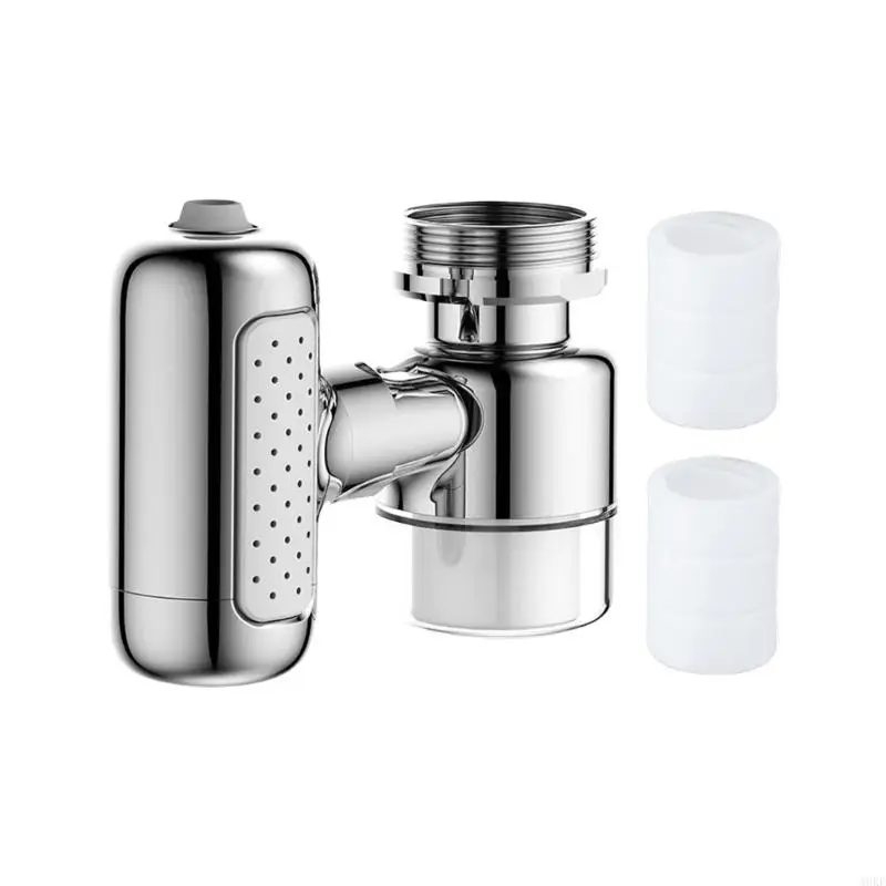 

A0KE Multiple Sprays Faucet Filter 360 Rotates Motion Two Cartridges Included for Household