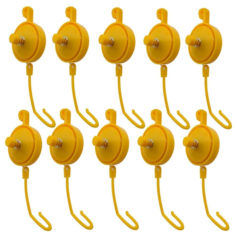 Hooks Plant Yoyo Grow Hanger with Stopper, Adjustable Indoor Plant Support Yo Yo (Pack of 15)