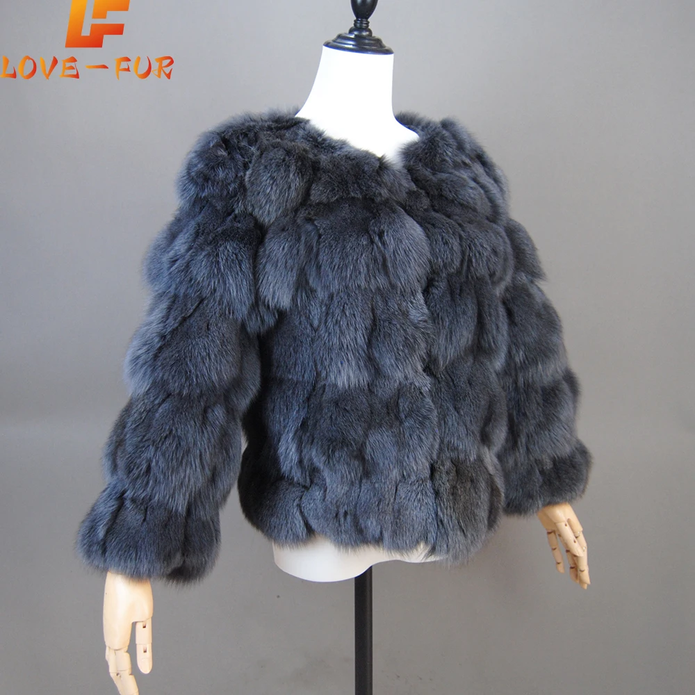 2024 New Style Real Fur Coat 100% Natural Fur Jacket Female Winter Warm Leather Fox Fur Coat High Quality Fur Vest