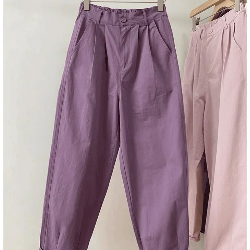 

plus Size 300 Pou Men's Casual Wide Leg Pants Autumn Spring Loose Slim Straight Nine Points Harlan Carrot Pants Japanese S...