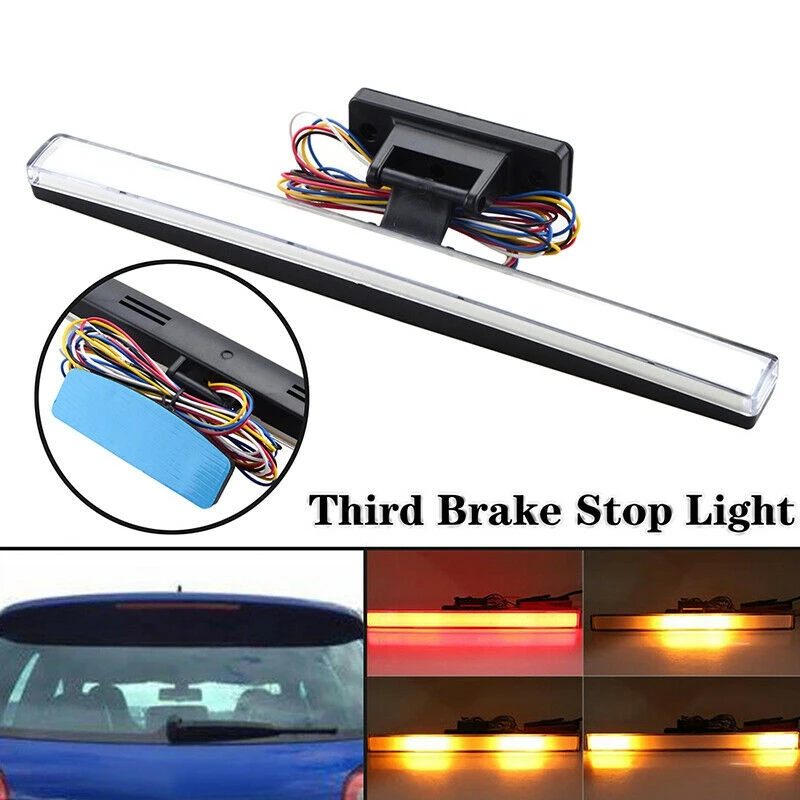 NEW-1X Universal 3RD High Brake Light 12V LED Auto Car Rear Stop Tail Lights