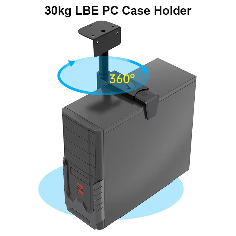 

30kg LBE PC Case Holder 10-48 Height Ajudtable CPU Stand Steel Computer Mainframe Hanger Host Box Stand Tray Bracket Rack For PC