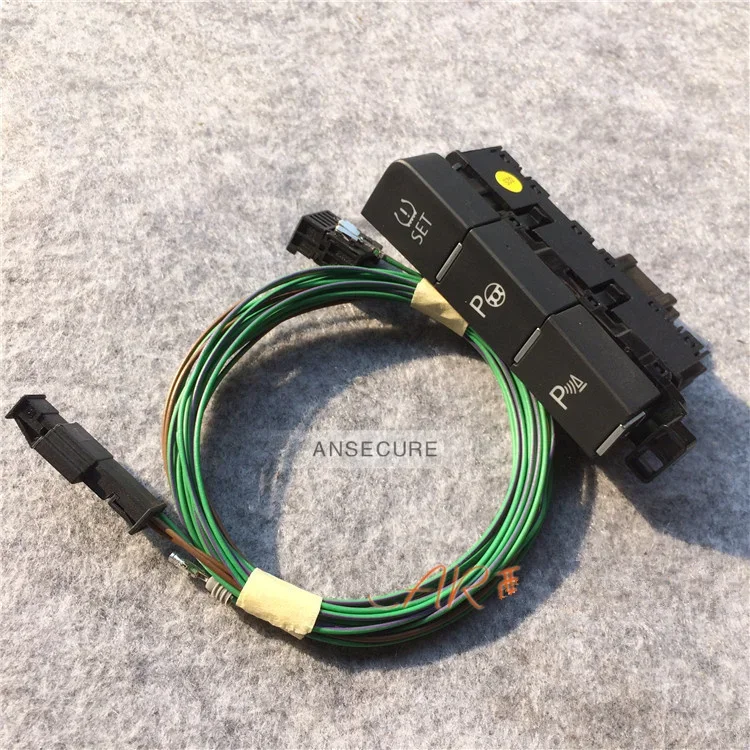 รถ ESP โหมด OFF รูปแบบการขับขี่ย้อนกลับเรดาร์ที่จอดรถ Assist การตรวจสอบความดันยางปุ่มสวิทช์ + สายสําหรับ VW Golf 7 MK7