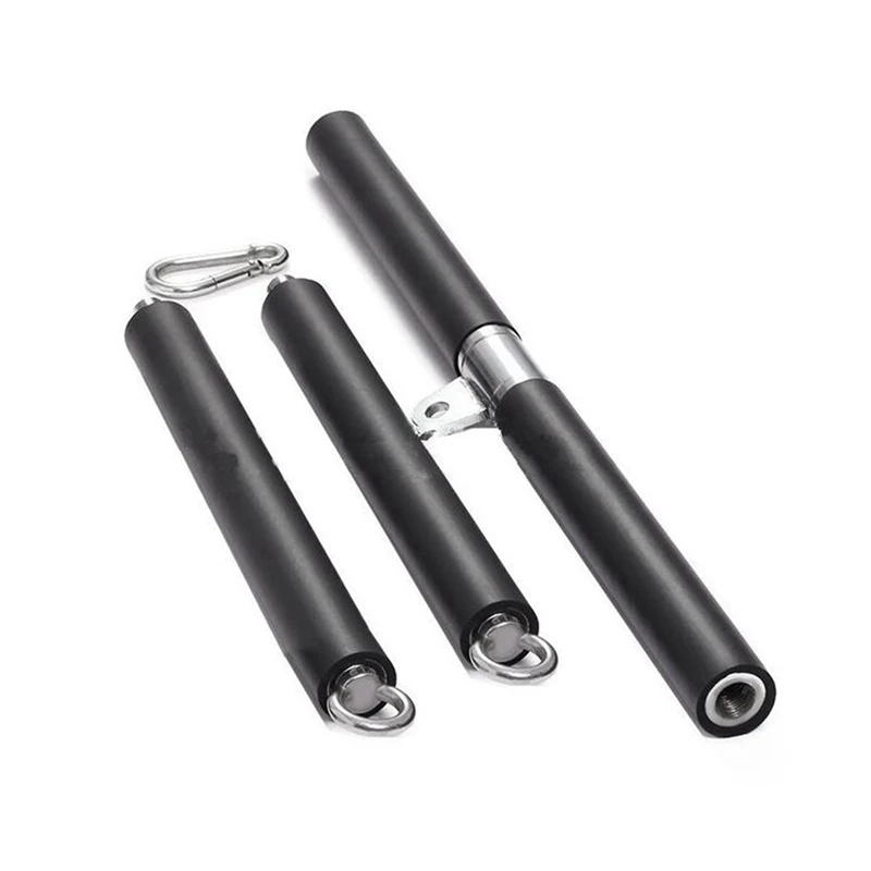 Multifunction Adjustable LAT Pull Down Bar Cable Machine Attachment for Home Gym Bench Squat Workout-A69M