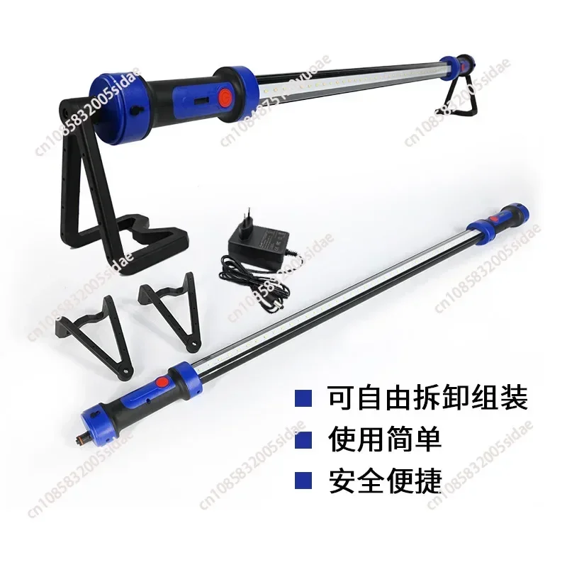 360° Adjustable LED Work Light Rechargeable Auto Repair Overhaul Light Long Strip Cabin Light for Car Truck Workshop