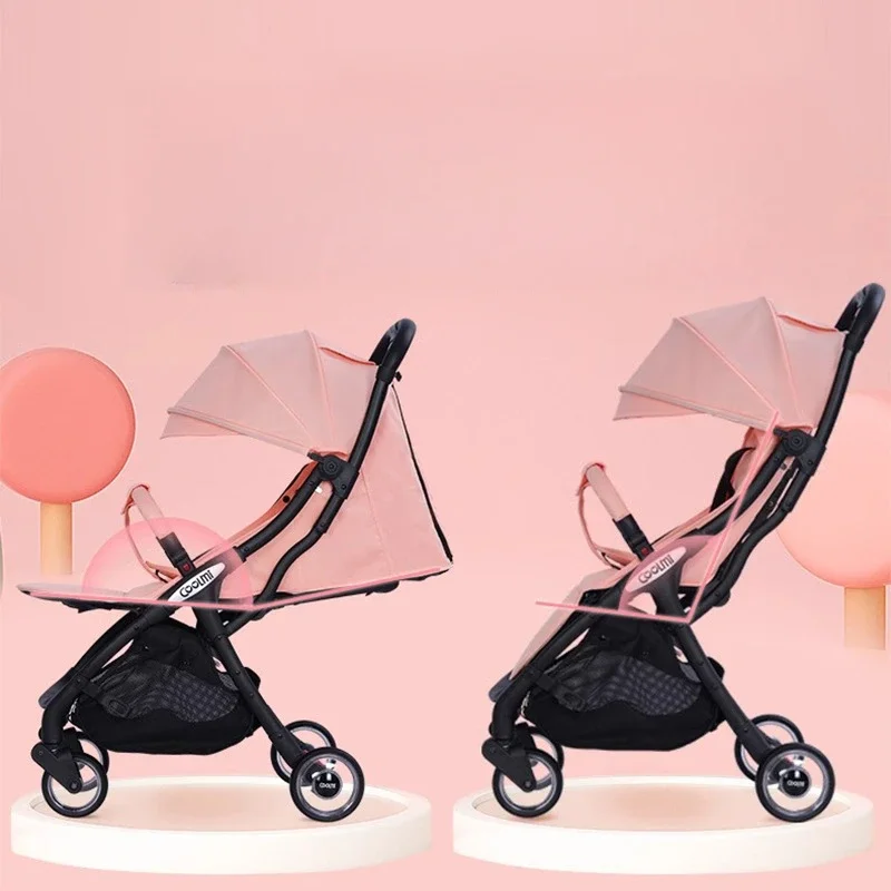 

Aero Glide Cabin Approved Baby Stroller Lightweight One Touch Folding Infant Pram With Orthopedic Sit And Lie Recline System