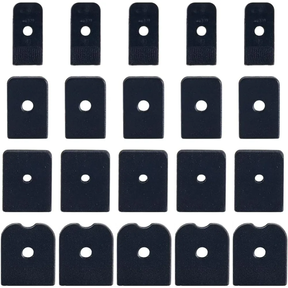 

120 шт., 4 размера, полимерные колпачки для обвалки 7 мм/9 мм/11 мм/12 мм, черный корсет, спиральные наконечники для обвалки, торцевая крышка, подходит для обвалки из полиэстера