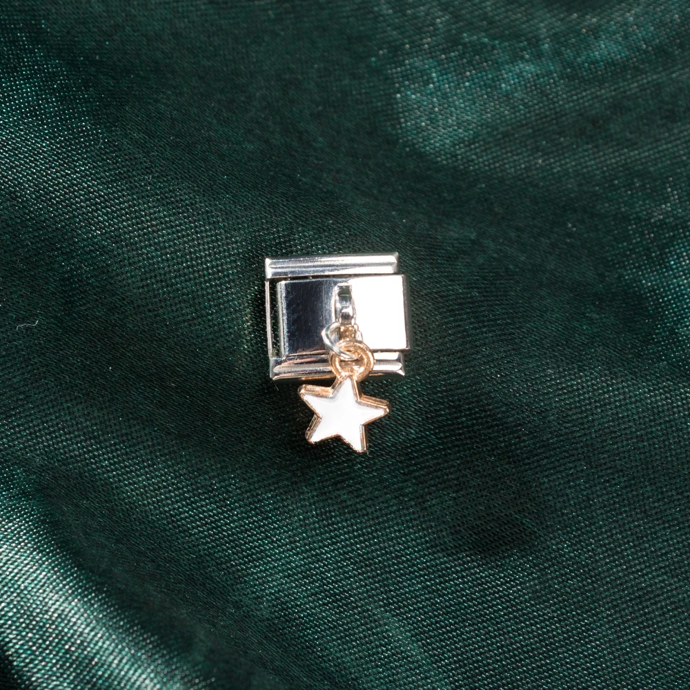 1pcs Heart Italian Charm Fit 9mm Official-website Charm Links Stainless Steel Bracelet DIY Making Jewelry
