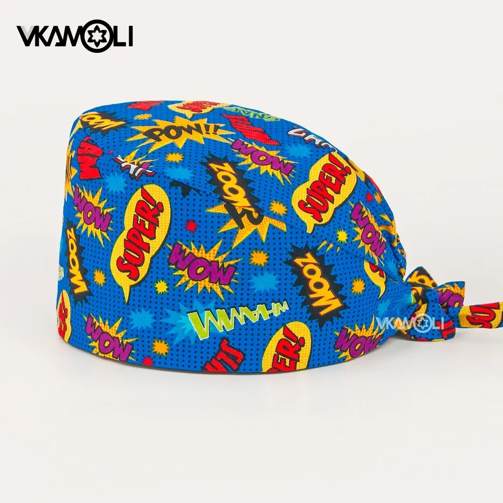 Gorro absorbente de sudor Unisex, gorros médicos para mascotas, matorral médico, farmacéutico, clínica, dentista, laboratorio, enfermera, trabajo quirúrgico, enfermería