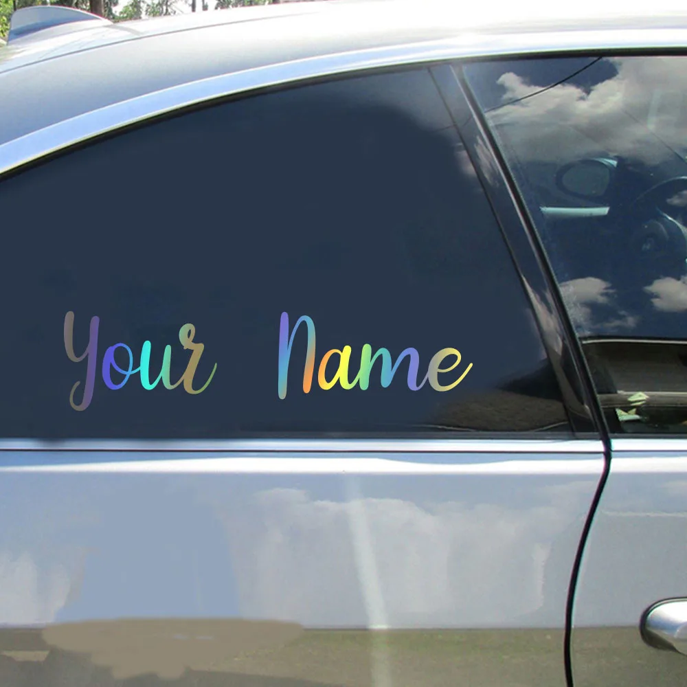 1PC Customizable Name Removable Sticker For Home Decor Personalized Name Vinyl Decal Bottle Decor Self Adhesive Stickers