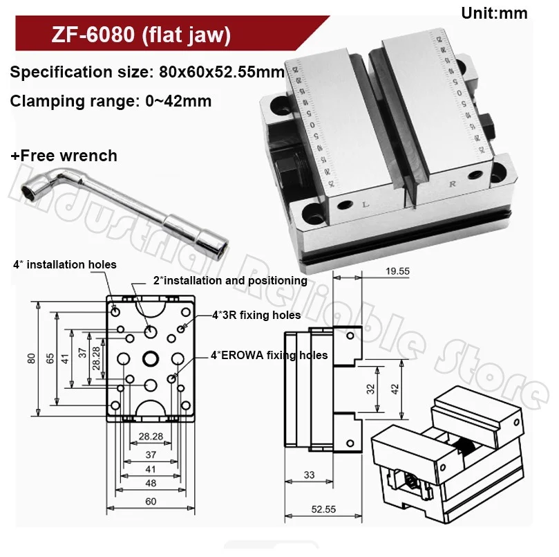 CNC zelfcentrerende bankschroef CNC vierassige vijfassige speciale armatuur multi-station centreerarmatuur concentrische platte mondtang