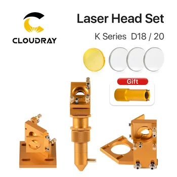 Cloudray K Series CO2 Goldenเลเซอร์ชุดเลนส์Dia12/18/20มม.กระจกDia 20มม.สำหรับ2030 4060 K40เลเซอร์แกะสลักเครื่อง
