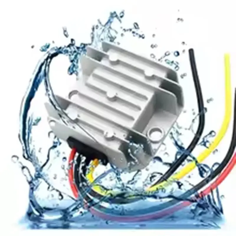 AS95 24V to 12V 8A DC Power Converter Step-Down Supply Module IP68 Waterproof 95% Efficiency for Automotive Truck Car